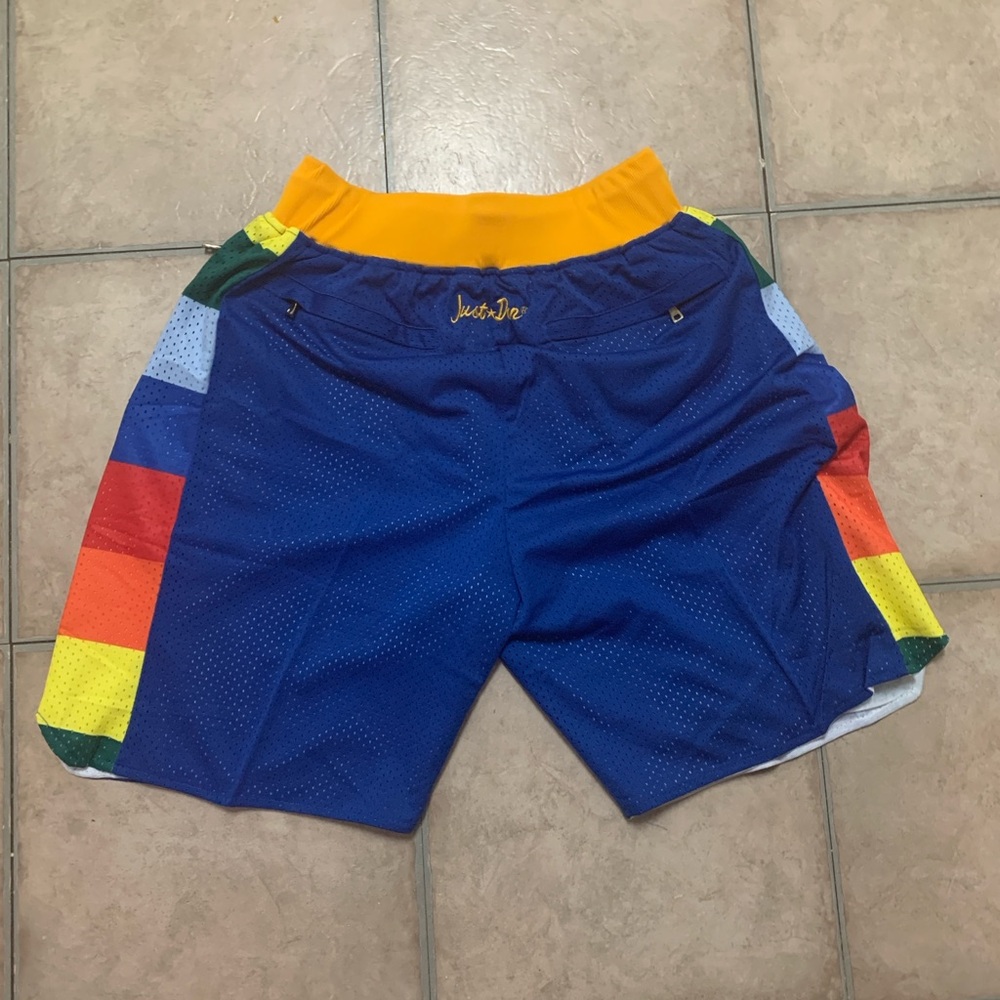 Brand New NBA Denver Nuggets Embroidered Shorts - Picture 2 of 3